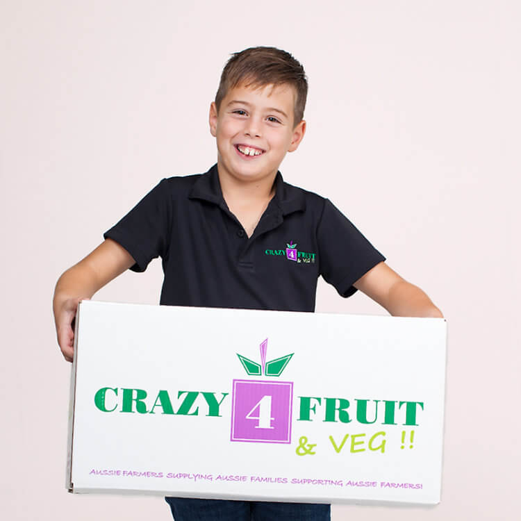 Vegetable Box from Crazy 4 Fruit. Full of fresh seasonal produce.